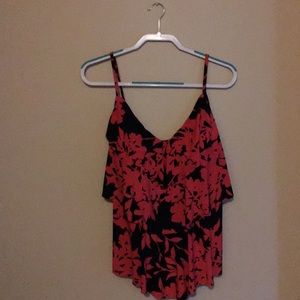 Ruffle bathing suit top